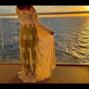 Sheer Crochet Lace Kimono for Women - Size: Small